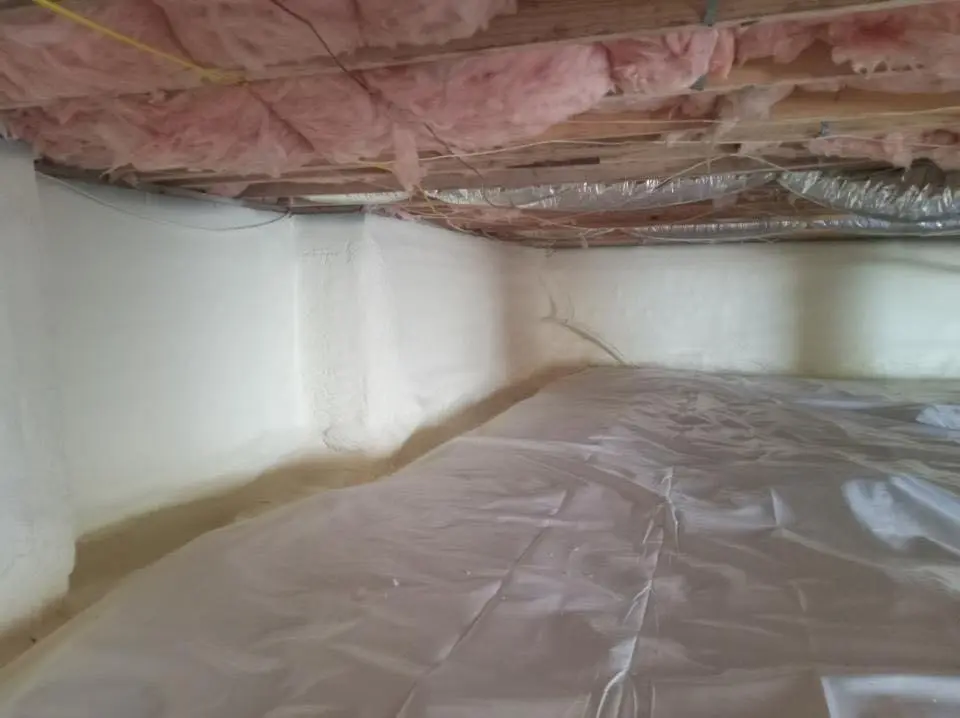 Crawl space encapsulation with closed-cell spray foam for Roof Maintenance in Jennings